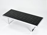 an image of a coffee table with a black marble top