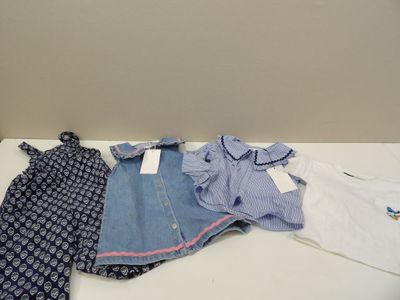 un tas de vêtements posé sur une table près d'un mur