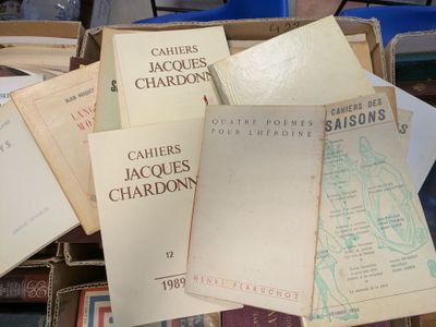 a lot of books that are sitting in a box