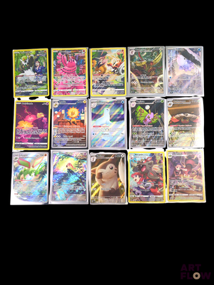 de nombreuses cartes Pokémon sur fond noir