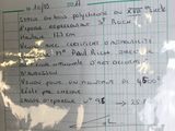 a piece of paper that has been taped to a wall