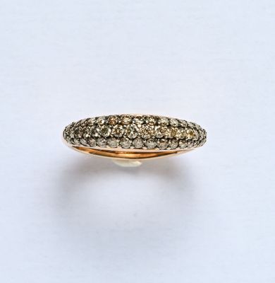 BIGLI : Bague en or rose 18K (750/oo), l'anneau mouvementé, …