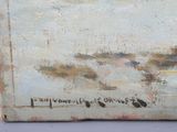 an image of a painting of a sky with clouds in the background