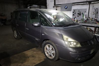 an image of a van parked in a garage