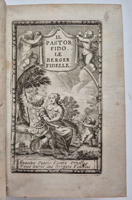 un vieux livre avec l'image d'une femme assise sur un banc