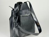 Sac seau Louis Vuitton en cuir Epi noir avec bandoulière