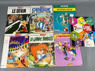 BANDES-DESSINEES - GOSCINNY. Réunion de 7 albums (états divers):