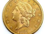 l'image d'une pièce d'or sur laquelle figure le visage d'une femme