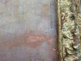 an image of a close up of a painting on a wall