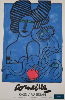 painting of a woman holding an apple in her hands