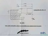 drawing of a piece of paper with a drawing of a machine on it