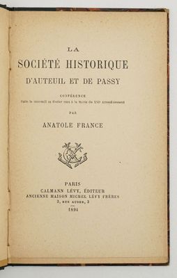 an old book with a black and white title on it