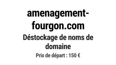 Nom de domaine amenagement-fourgon.
