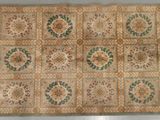 a picture of a rug with many different designs on it