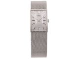a close up of a watch on a white background with a white background