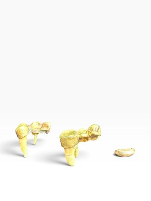 trois pièces d'or sont représentées sur un fond blanc