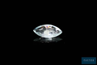 a white diamond on a black background