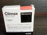 une boîte de Climax Menopause posée sur une table