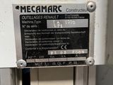 a machine that has a sign on the side of it