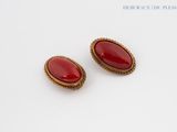pair of red oval cabochle cabochle cabochle cabochle cabochle cabochle cabochle cabochle cabochle cab