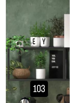 Lot de 4 étagères murales métalliques de 60cm , marque OSKAB