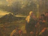 an oil painting of a group of people in a landscape