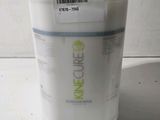 a white container with a barcode on the side of it