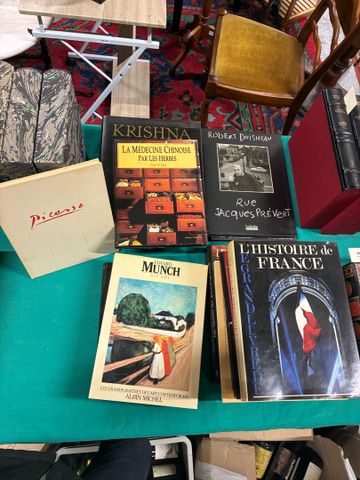 Lot de livres sur l'art, politique, photographie et divers