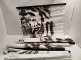 a picture of a picture of a tiger on the wall
