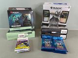 a lot of magic the gathering items on the table