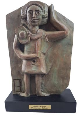 statue of a woman holding a baby in her arms