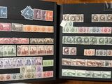 a book with a lot of different stamps on it