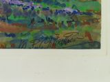 an image of a painting of a landscape with trees and bushes