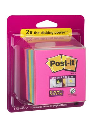 POST-IT - Notes repositionnables Super Sticky - 76x76mm - 44…