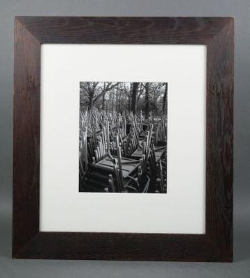 PARIS Réunion de 5 reproductions de vues de Paris en noir et…