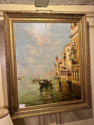 a picture of a painting hanging on the wall
