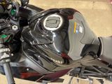a motorcycle that is parked in a garage