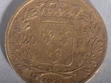 a close up of a gold coin with a coat of arms on it