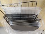 several baskets that are stacked on top of each other