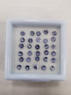 TANZANITE violet blue IF à VVS Nbr 30 Tanzanie rond 3,3 4,27…