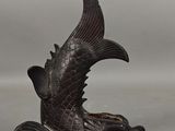 paire de figurines de poissons en bronze, Japon, XXe siècle