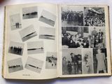 a book with pictures of people in it on a table