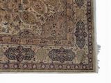 a rug with a design on it on a white background
