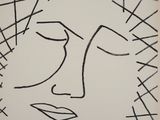une image représentant un dessin d'un visage d'où partent des lignes
