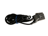 a black power cord that is connected to a computer mouse