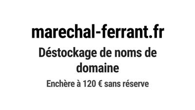 Nom de domaine marechal-ferrant.