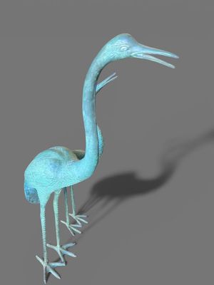 a bird that is standing in the middle of the floor