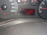 a close up of a speedometer on a car ' s dashboard