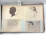 un vieux livre sur lequel figurent des dessins représentant un homme et une femme