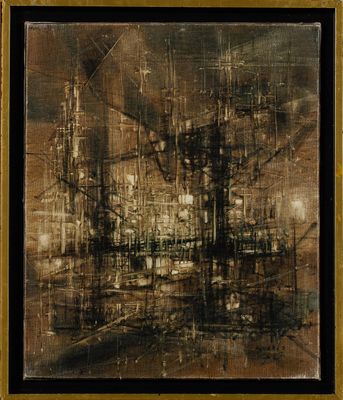 an image of a painting of a city with a lot of buildings
